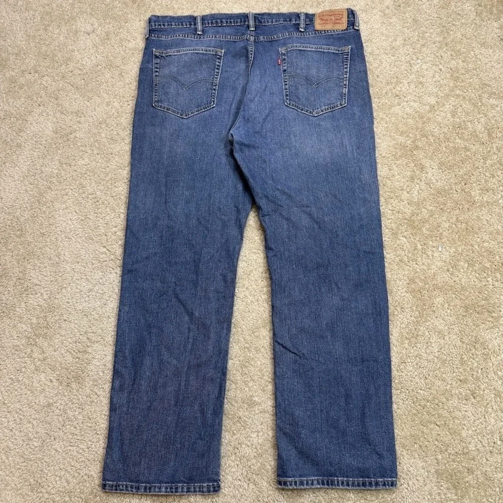 Levis 514 Straight Fit Jeans Blue Mens Size 40x30 Medium Wash Denim